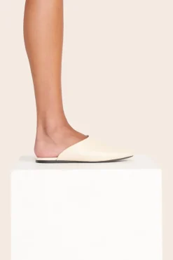STAUD ABBY SLIPPER   CREAM Hot