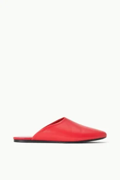 STAUD ABBY SLIPPER  RED ROSE REDROSE