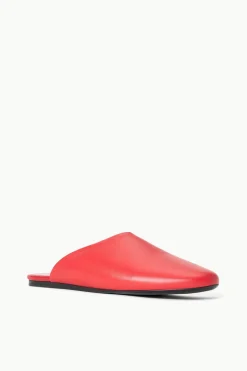 STAUD ABBY SLIPPER  RED ROSE REDROSE