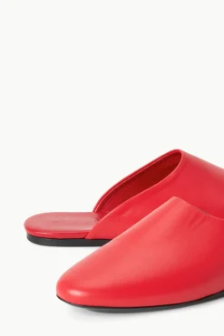 STAUD ABBY SLIPPER  RED ROSE REDROSE