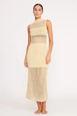 STAUD ADAIR DRESS   NATURAL New