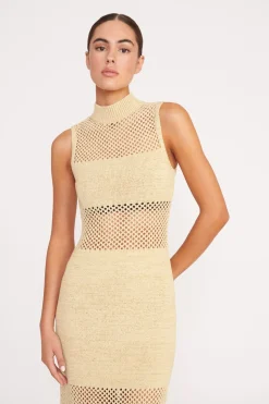 STAUD ADAIR DRESS   NATURAL New
