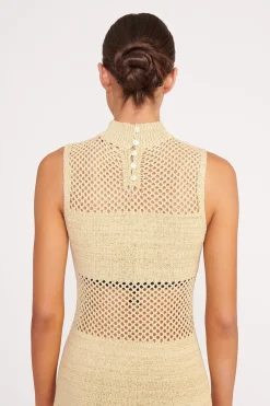 STAUD ADAIR DRESS   NATURAL New