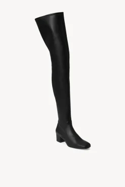 STAUD AIMEE BOOT VEGAN LEATHER BLACK New