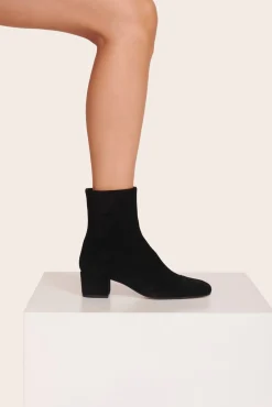 STAUD AIMEE SHORT BOOT  BLACK SUEDE BLACKSUEDE Hot