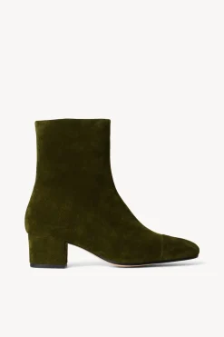 STAUD AIMEE SHORT BOOT  OLIVE SUEDE OLIVESUEDE Online