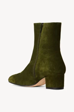 STAUD AIMEE SHORT BOOT  OLIVE SUEDE OLIVESUEDE Online