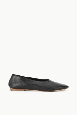 STAUD ALBA BALLET FLAT   BLACK
