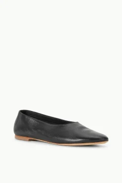 STAUD ALBA BALLET FLAT   BLACK