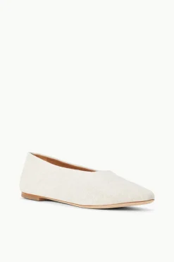 STAUD ALBA BALLET FLAT   NATURAL Sale