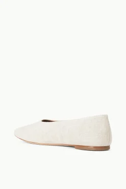 STAUD ALBA BALLET FLAT   NATURAL Sale