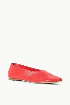 STAUD ALBA BALLET FLAT  RED ROSE REDROSE Online
