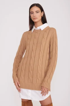 STAUD ALDRIN DRESS  CAMEL WHITE CAMELWHITE Discount