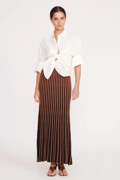 STAUD ALEIDA SKIRT  TAN BLACK TANBLACK Discount
