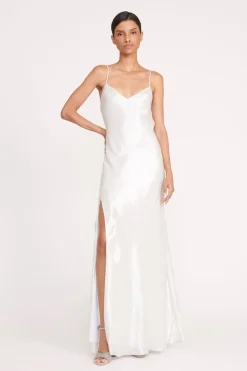 STAUD ALEXA DRESS   SILVER Online