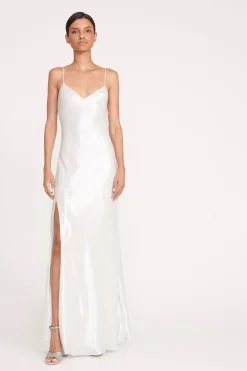 STAUD ALEXA DRESS   SILVER Online