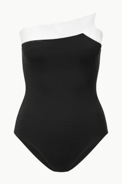 STAUD ALEXANDRA ONE PIECE  BLACK WHITE BLACKWHITE