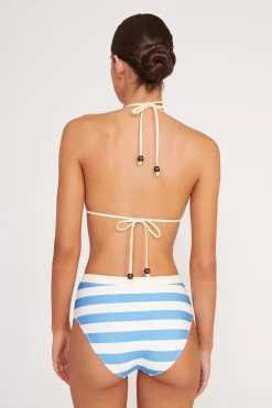 STAUD ALEXIS TRIANGLE TOP  BUTTERCUP SEASHORE STRIPE BUTTERCUPSEASHORESTRIPE Clearance