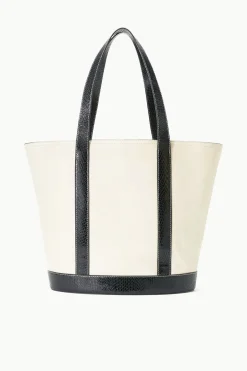 STAUD ALLORA TOTE  CREAM BLACK Clearance