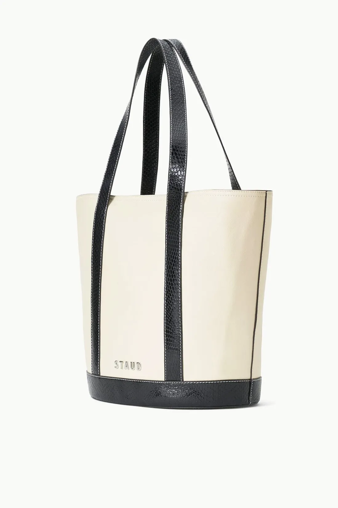 STAUD ALLORA TOTE CREAM BLACK Clearance