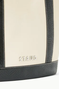 STAUD ALLORA TOTE CREAM BLACK Clearance