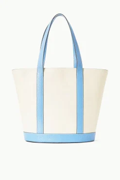 STAUD ALLORA TOTE  CREAM BLUE STAUDBLUE Discount