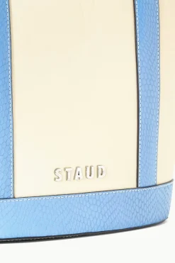 STAUD ALLORA TOTE  CREAM BLUE STAUDBLUE Discount