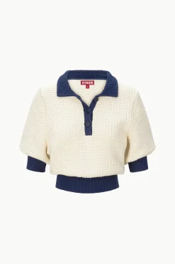 STAUD ALTEA SWEATER IVORY NAVY IVORYNAVY Online