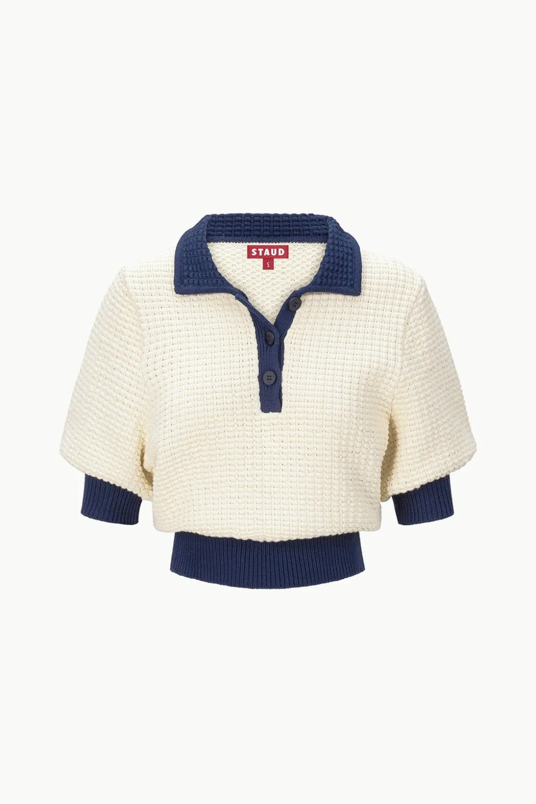 STAUD ALTEA SWEATER IVORY NAVY IVORYNAVY Online