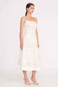 STAUD AMARANTH DRESS  IVORY BEIGE TOILE IVORYBEIGETOILE Outlet