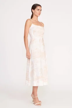 STAUD AMARANTH DRESS  IVORY BEIGE TOILE IVORYBEIGETOILE Outlet