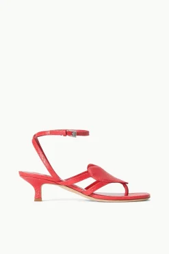 STAUD AMOUR KITTEN HEEL  RED ROSE REDROSE Online