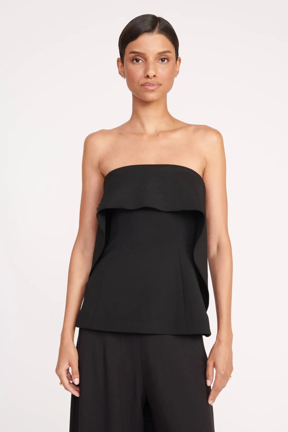 STAUD ANASTASIA TOP BLACK Outlet