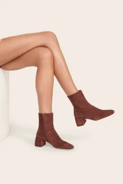 STAUD ANDY ANKLE BOOT   MAHOGANY Clearance