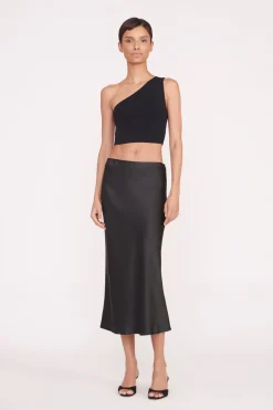 STAUD ANGELA SKIRT BLACK Discount