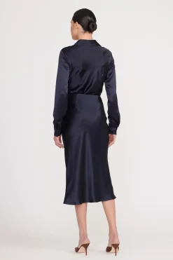 STAUD ANGELA SKIRT   NAVY New