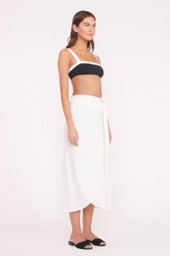 STAUD ANGELICA COVERUP SKIRT   WHITE Hot