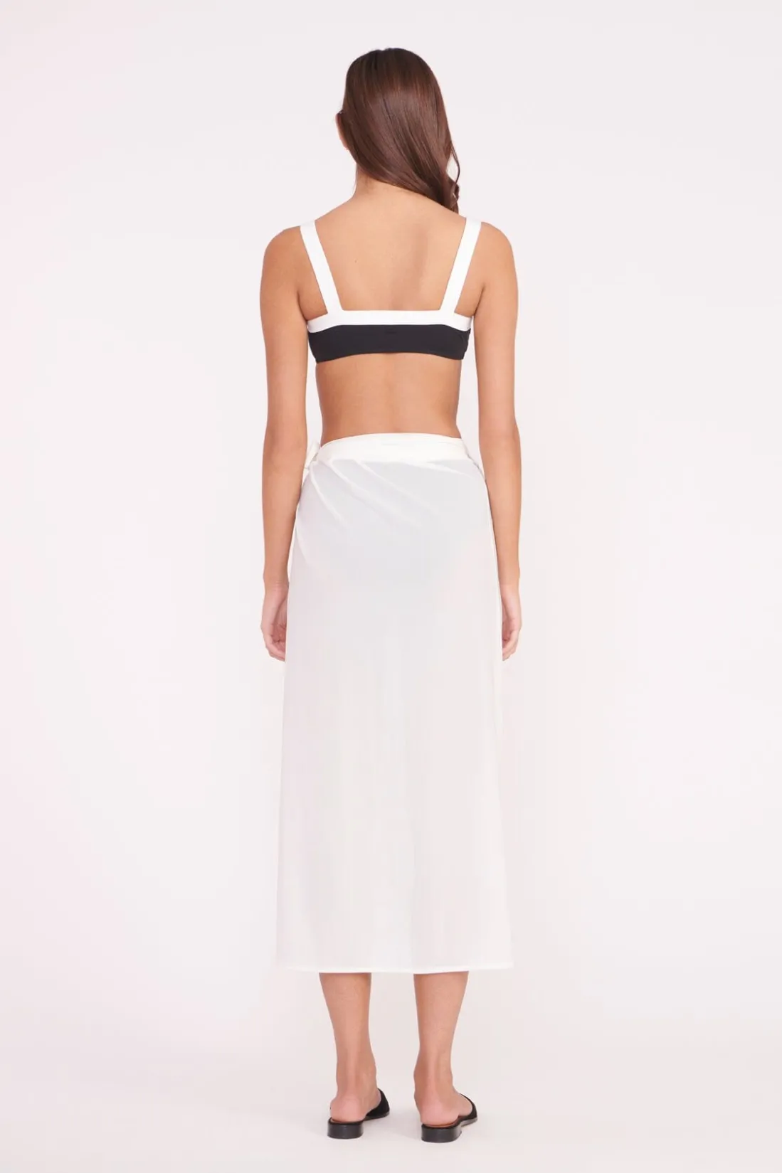 STAUD ANGELICA COVERUP SKIRT WHITE Hot