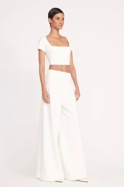 STAUD ANYA TOP   IVORY Best