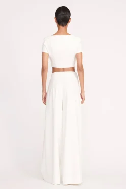 STAUD ANYA TOP   IVORY Best