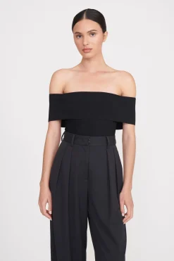 STAUD ARTISTRY TOP   BLACK Sale