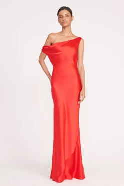 STAUD ASHANTI DRESS  RED ROSE REDROSE Hot