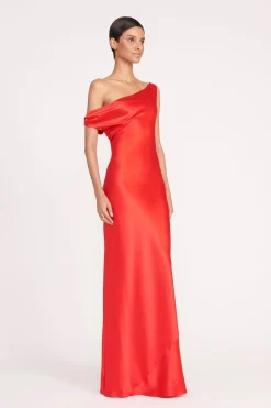 STAUD ASHANTI DRESS  RED ROSE REDROSE Hot