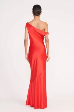 STAUD ASHANTI DRESS  RED ROSE REDROSE Hot