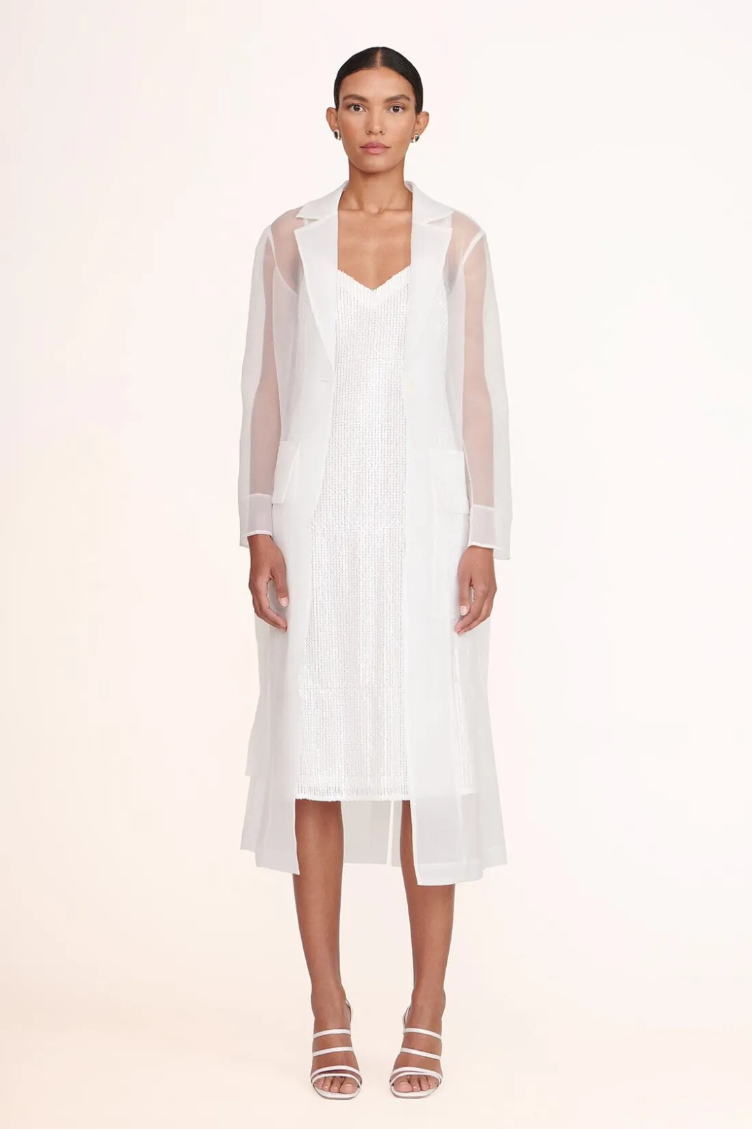 STAUD ASHLEY DRESS WHITE Sale