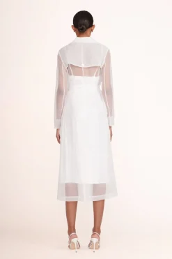 STAUD ASHLEY DRESS WHITE Sale