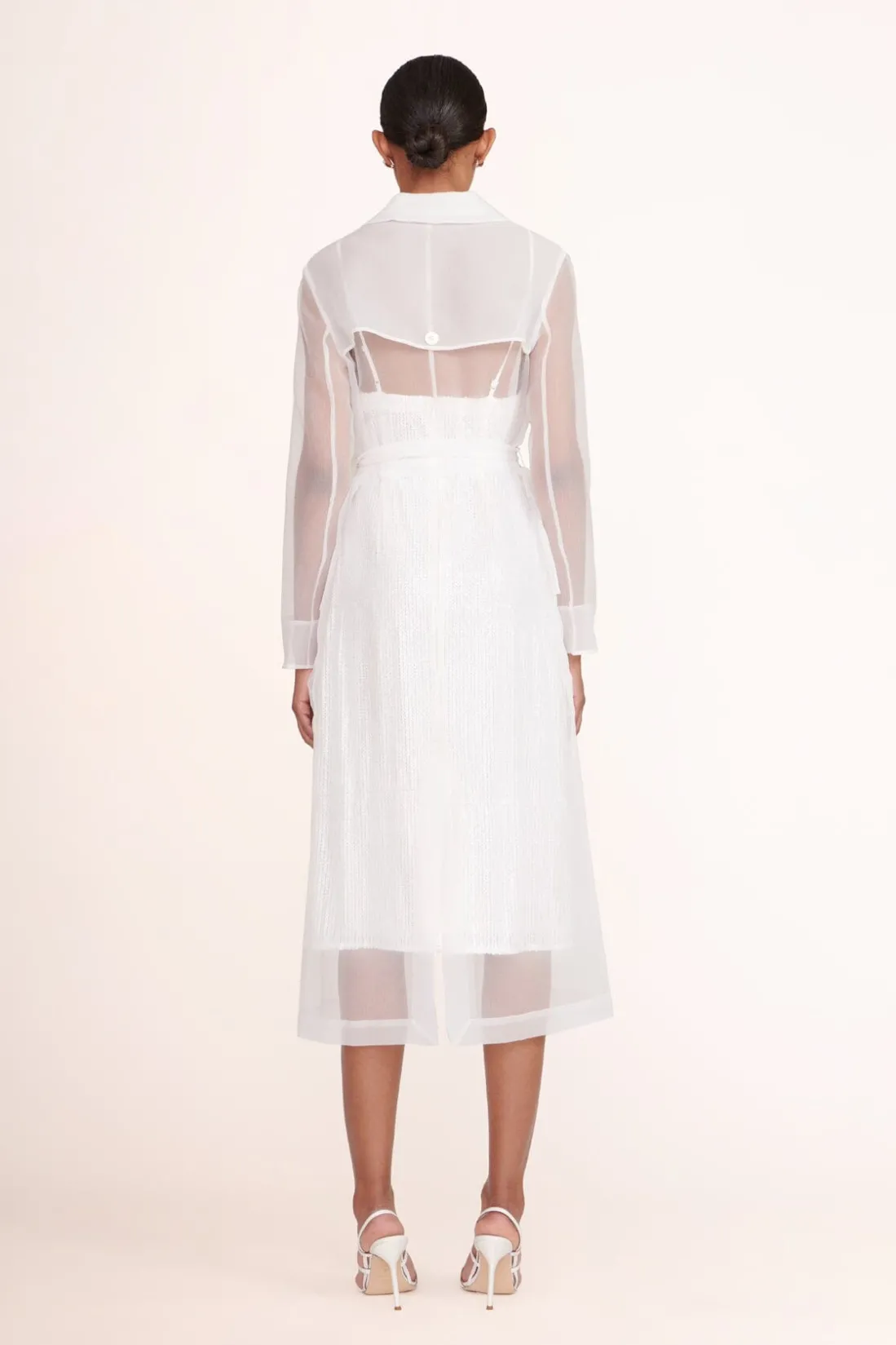 STAUD ASHLEY DRESS WHITE Sale