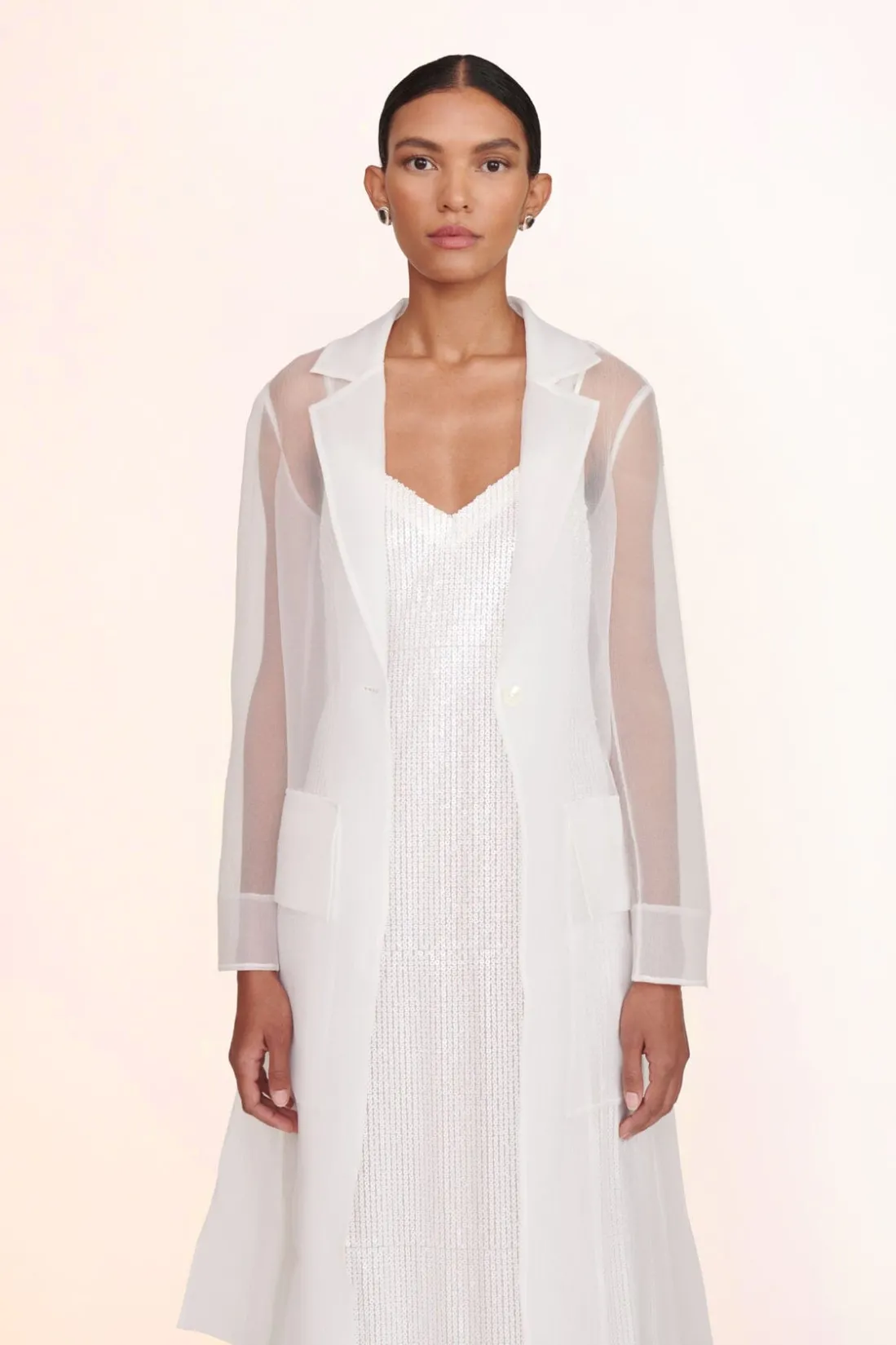 STAUD ASHLEY DRESS WHITE Sale