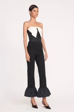 STAUD ATTICUS TOP  BLACK IVORY BLACKIVORY Clearance