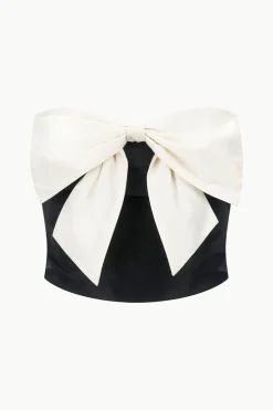 STAUD ATTICUS TOP  BLACK IVORY BLACKIVORY Clearance